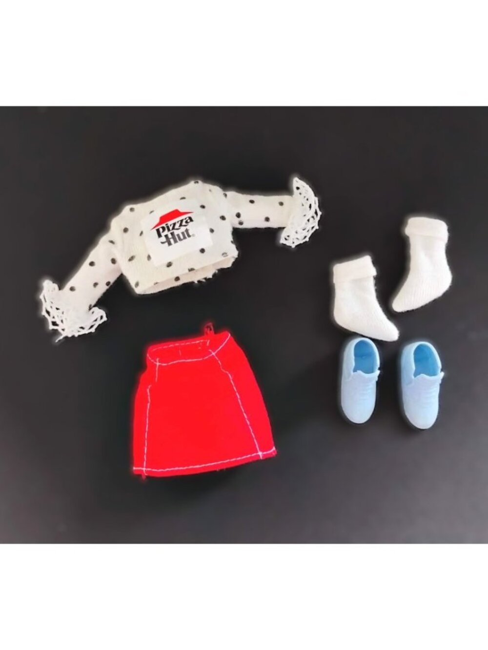 1994 Mattel Barbie Stacie Pizza Hut Uniform Outfit Shoes Socks Rare vintage